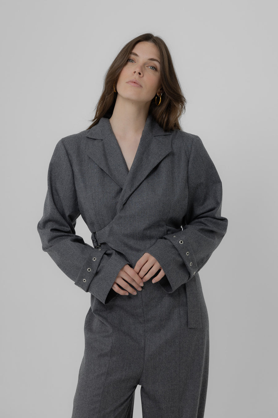 Boiler Suit Wool Grey