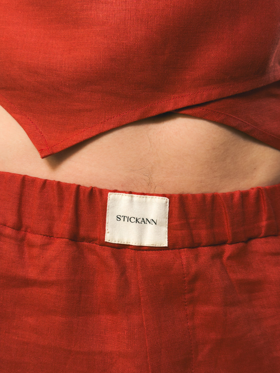 Tomato Linen Pants